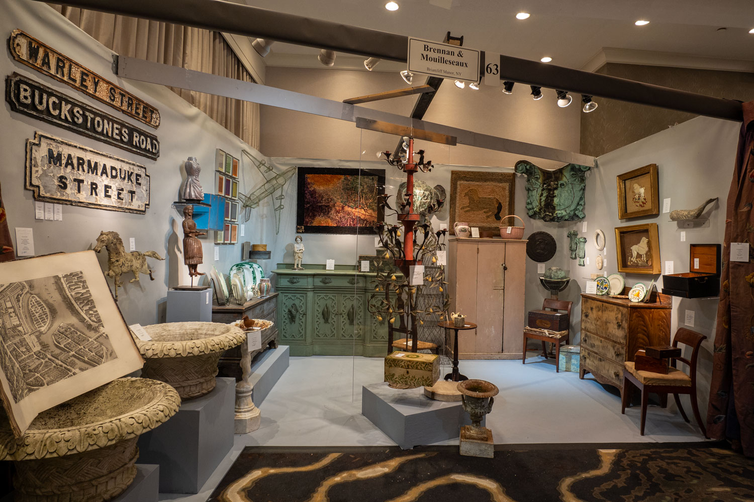 Brennan and Mouilleseaux Booth - 2023 NH Antiques Show