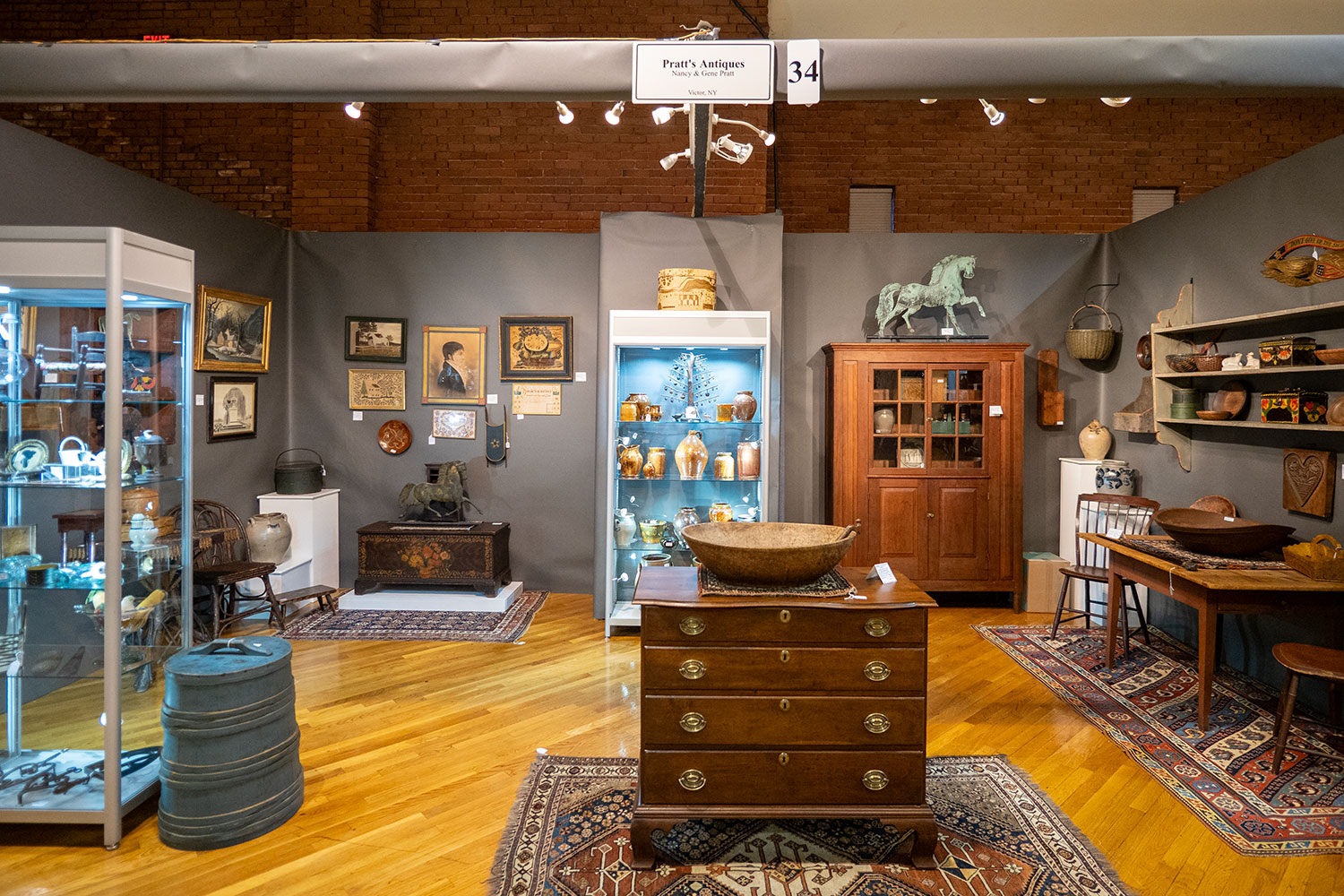 Pratt Antiques Booth - 2023 NH Antiques Show