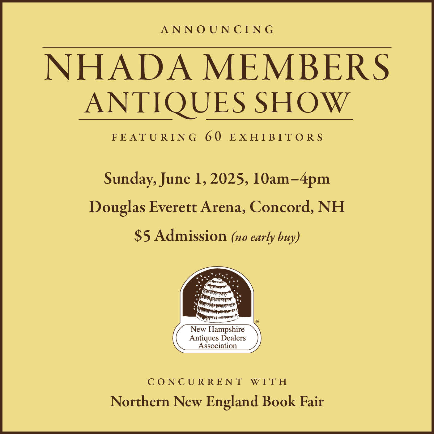 NHADA Members Antiques Show - Ad 2025
