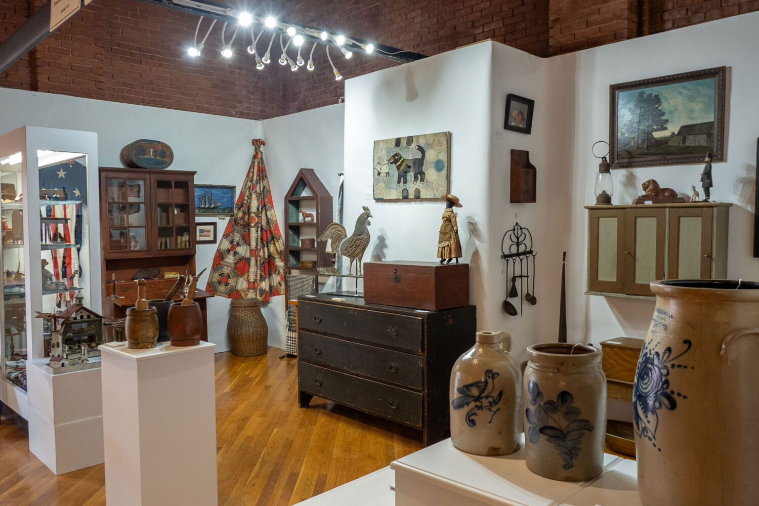 Pewter & Wood Antiques Booth at the 2025 Show